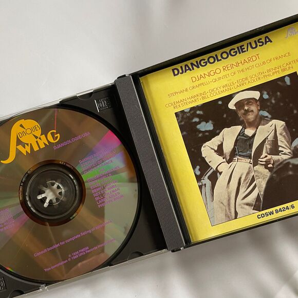 Django Reinhardt Djangologie USA 5-6 JAZZ Double Compact Disc 2 CD Used NICE - Picture 5 of 8